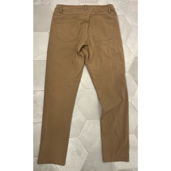 Bylt Premium Everyday Pant 2.0 Slim Fit Brown Viscose Blend Mens Size 32 - Picture 5 of 6